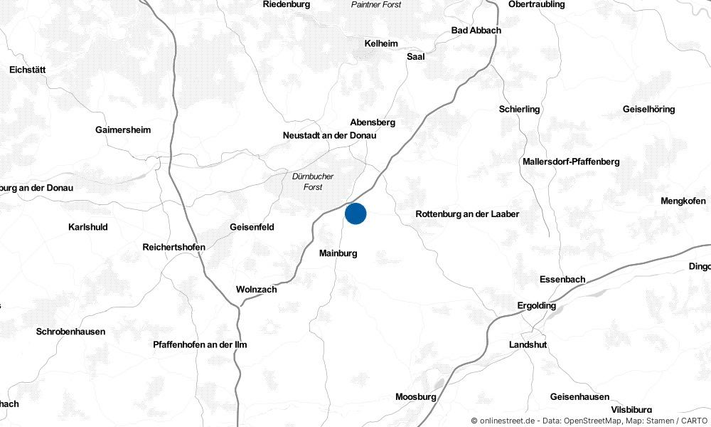Karte: Wo liegt Elsendorf?