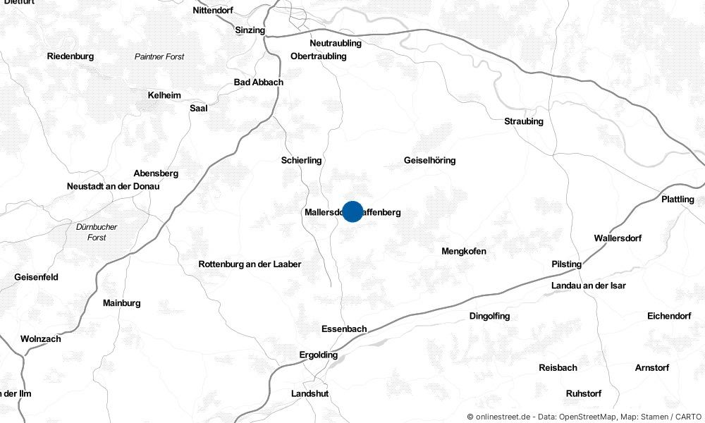 Karte: Wo liegt Mallersdorf-Pfaffenberg?