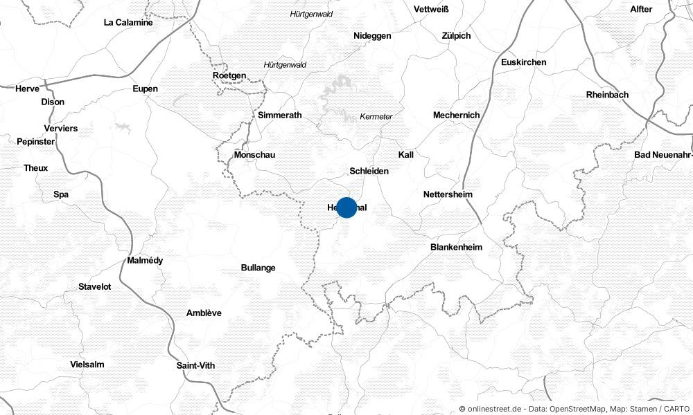 Karte: Wo liegt Hellenthal?