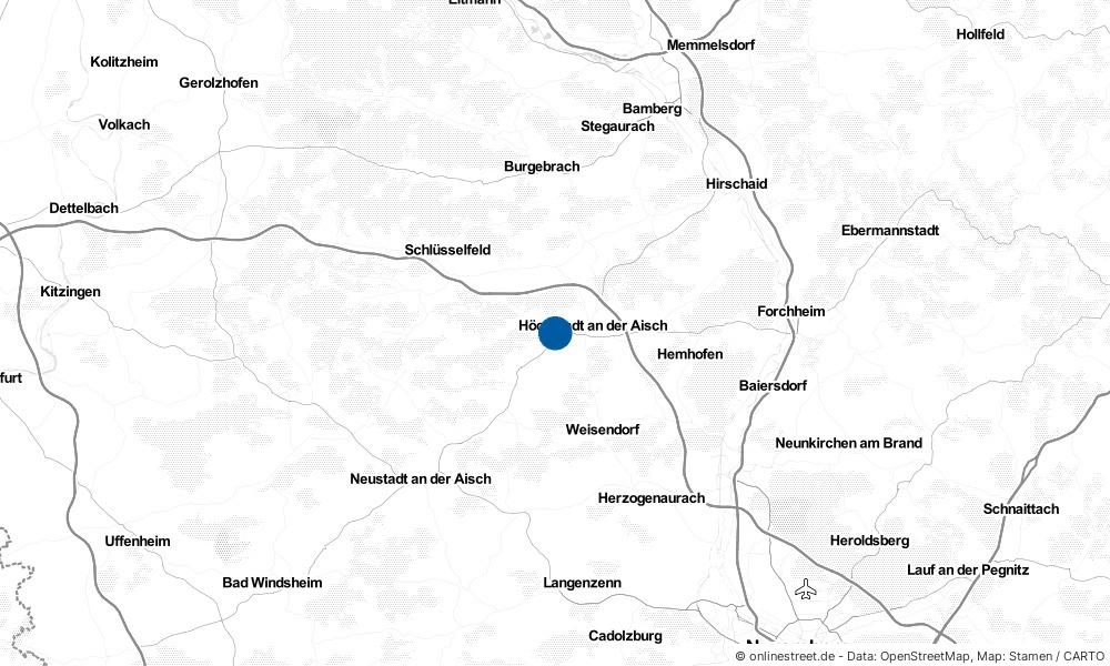 Karte: Wo liegt Lonnerstadt?