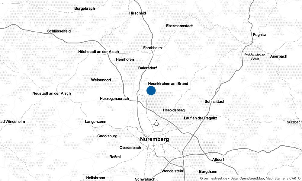 Karte: Wo liegt Buckenhof?