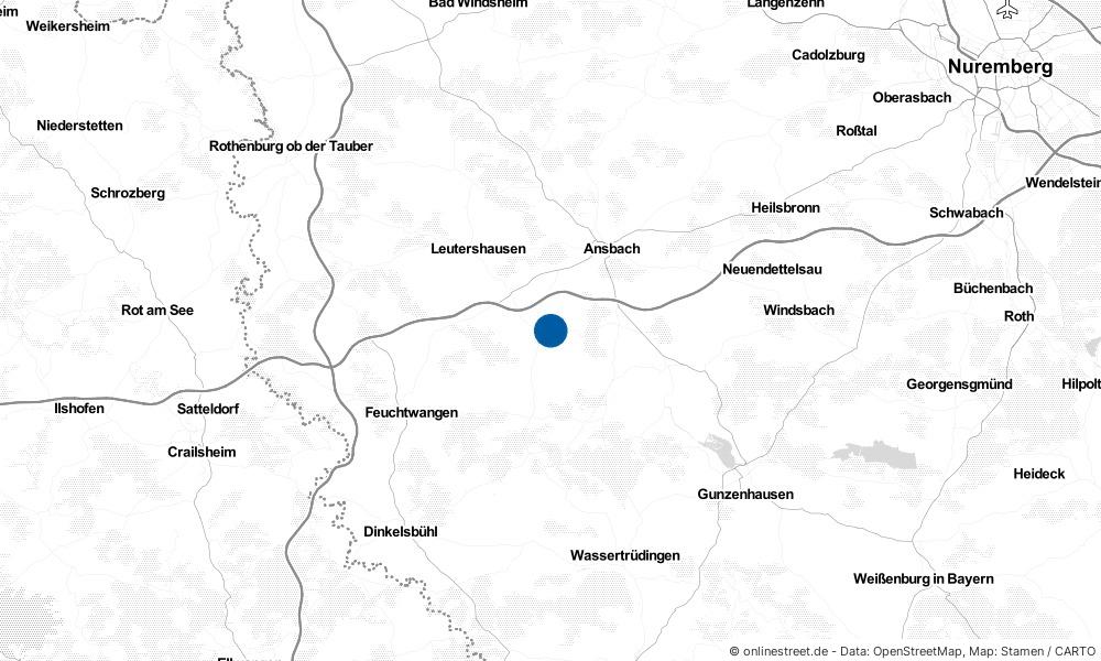 Karte: Wo liegt Herrieden?