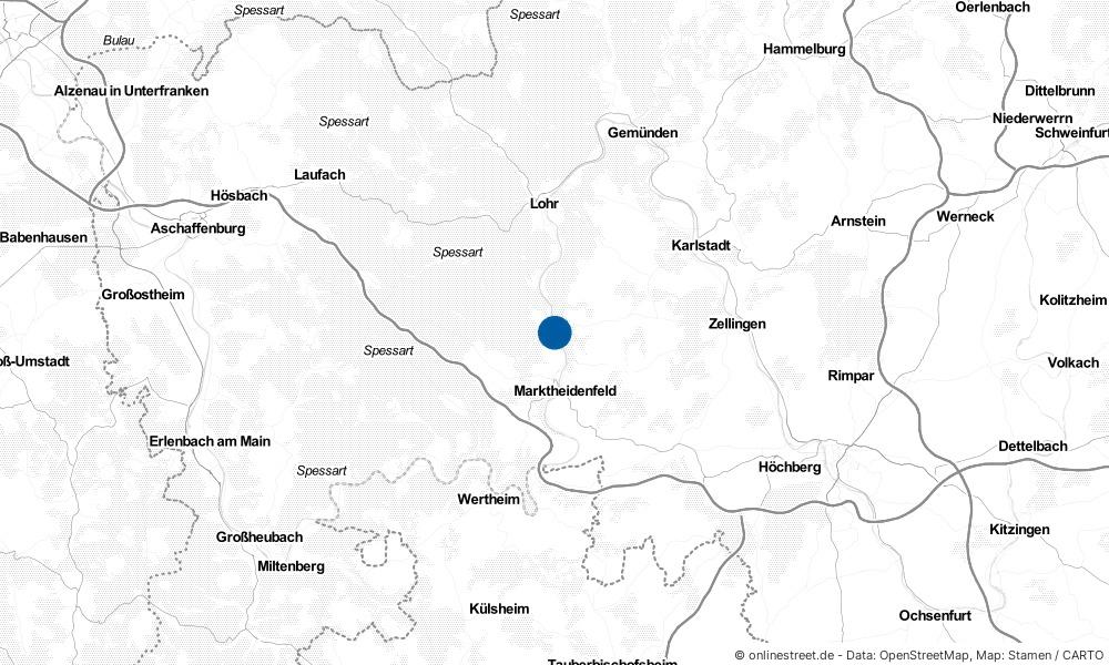 Karte: Wo liegt Rothenfels?