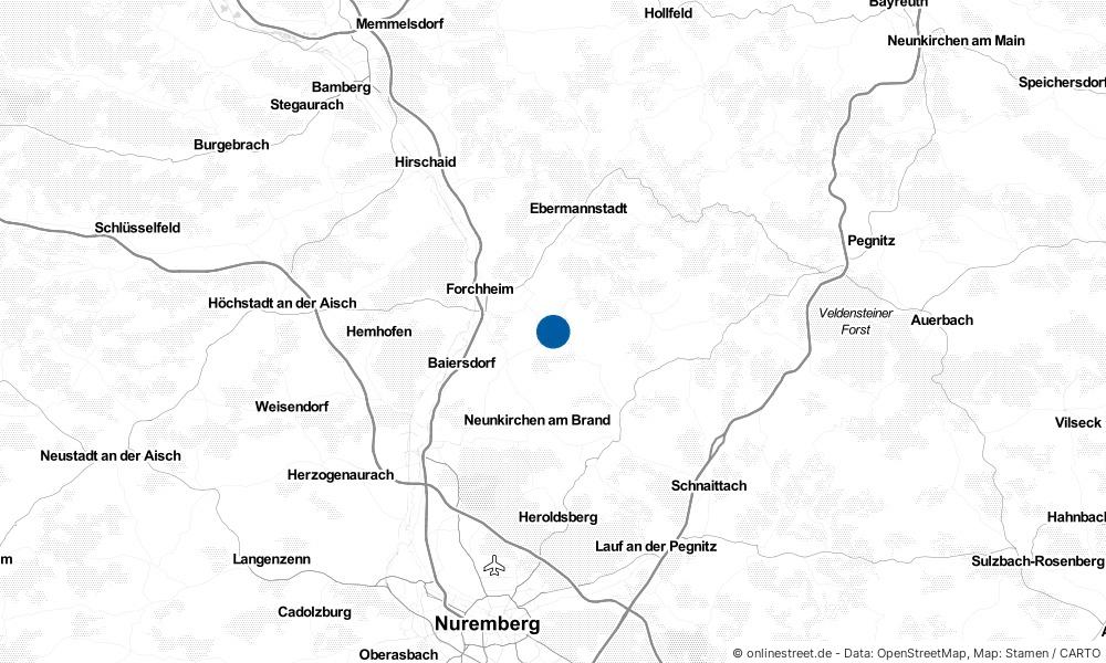 Karte: Wo liegt Kunreuth?