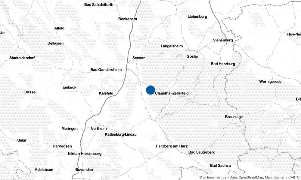 Karte: Wo liegt Bad Grund (Harz)?