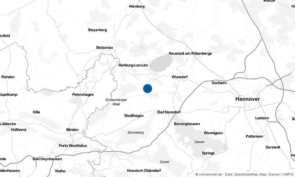 Karte: Wo liegt Sachsenhagen?