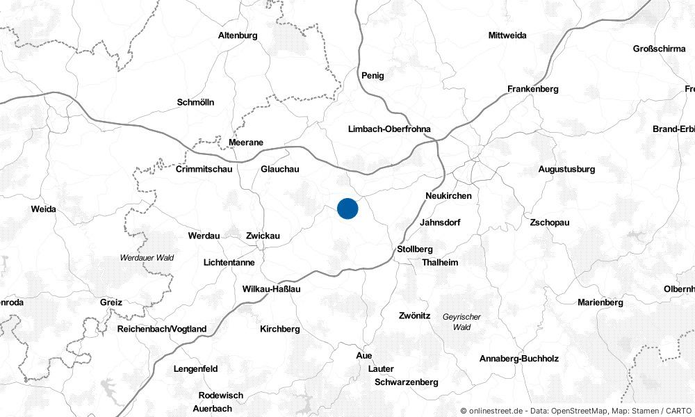 Karte: Wo liegt Bernsdorf?