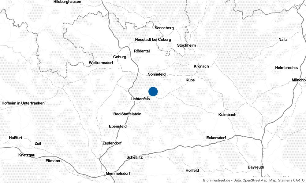 Karte: Wo liegt Michelau in Oberfranken?
