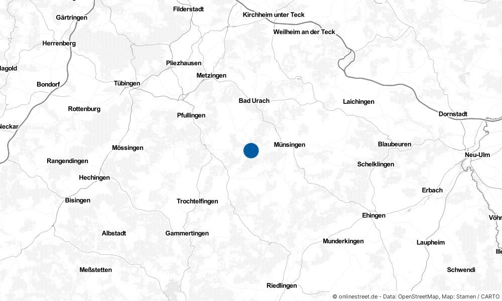 Karte: Wo liegt Gomadingen?