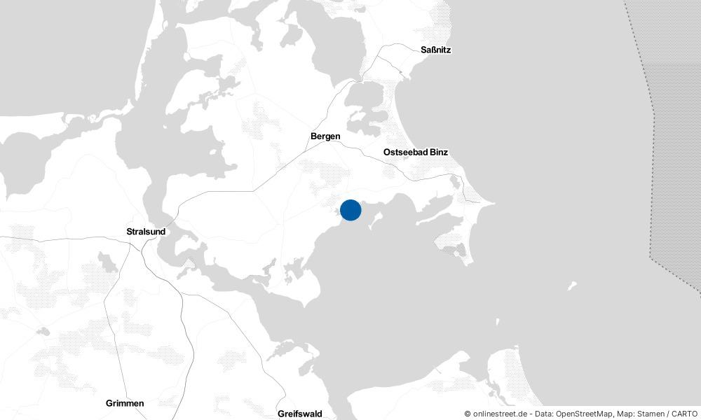 Karte: Wo liegt Putbus?