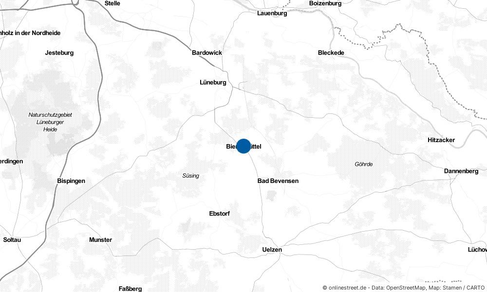 Karte: Wo liegt Bienenbüttel?