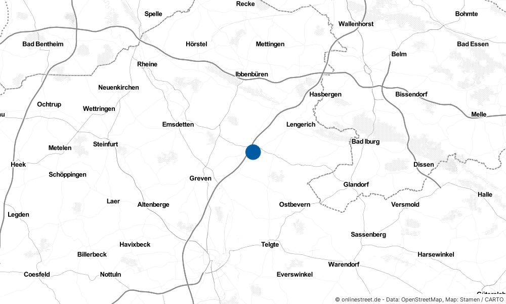 Karte: Wo liegt Ladbergen?