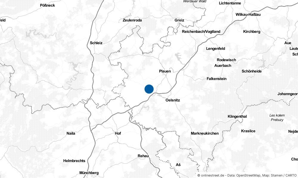 Karte: Wo liegt Weischlitz?