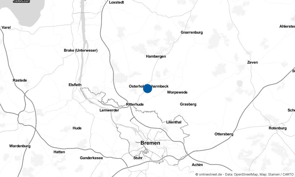 Wo liegt Osterholz-Scharmbeck? Karte, Lageplan & Services für Osterholz