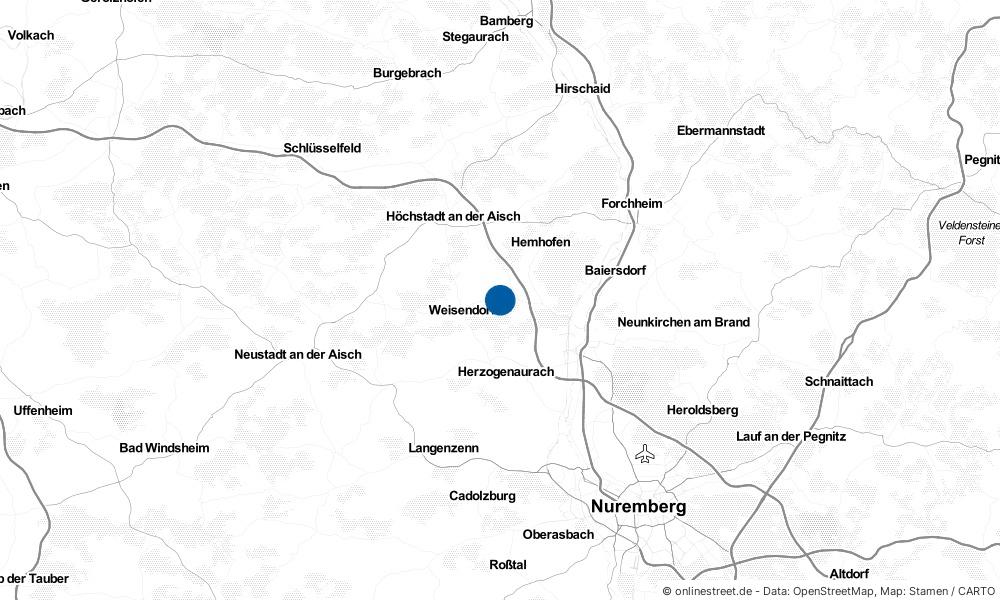 Karte: Wo liegt Großenseebach?