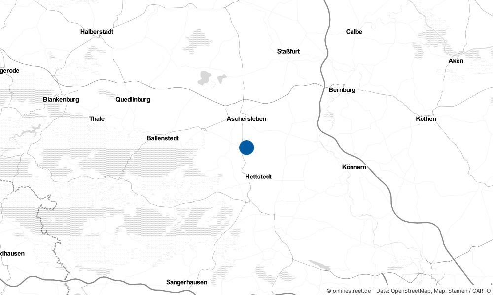 Karte: Wo liegt Quenstedt?