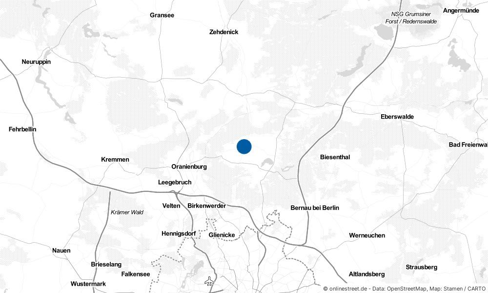 Karte: Wo liegt Zehlendorf?