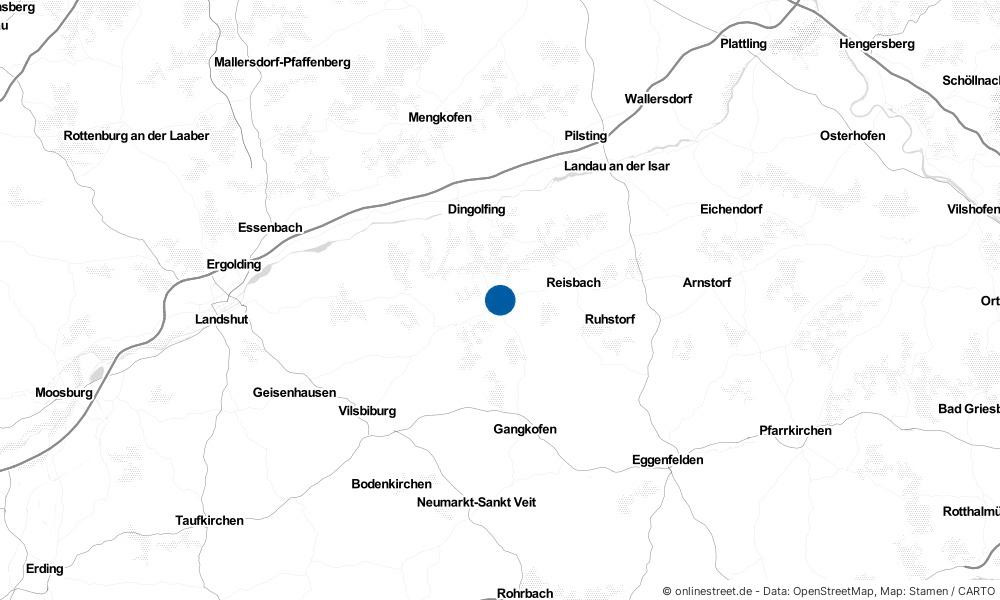 Karte: Wo liegt Frontenhausen?