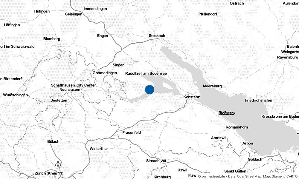 Karte: Wo liegt Gaienhofen?