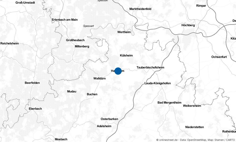 Hardheim in Baden-Württemberg