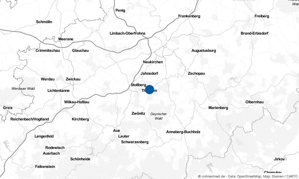 Karte: Wo liegt Thalheim (Erzgebirge)?