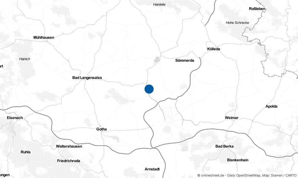 Karte: Wo liegt Walschleben?