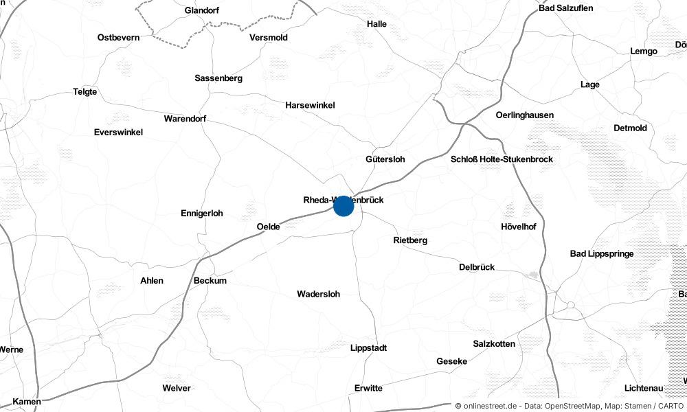 Karte: Wo liegt Rheda-Wiedenbrück?