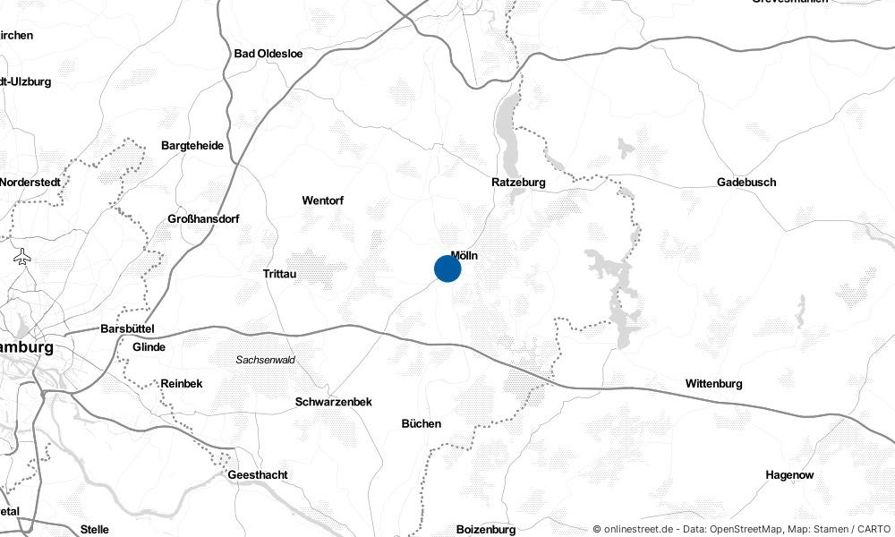 Karte: Wo liegt Alt Mölln?
