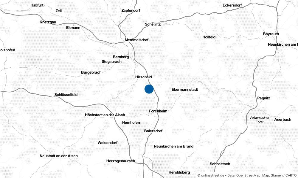 Karte: Wo liegt Buttenheim?
