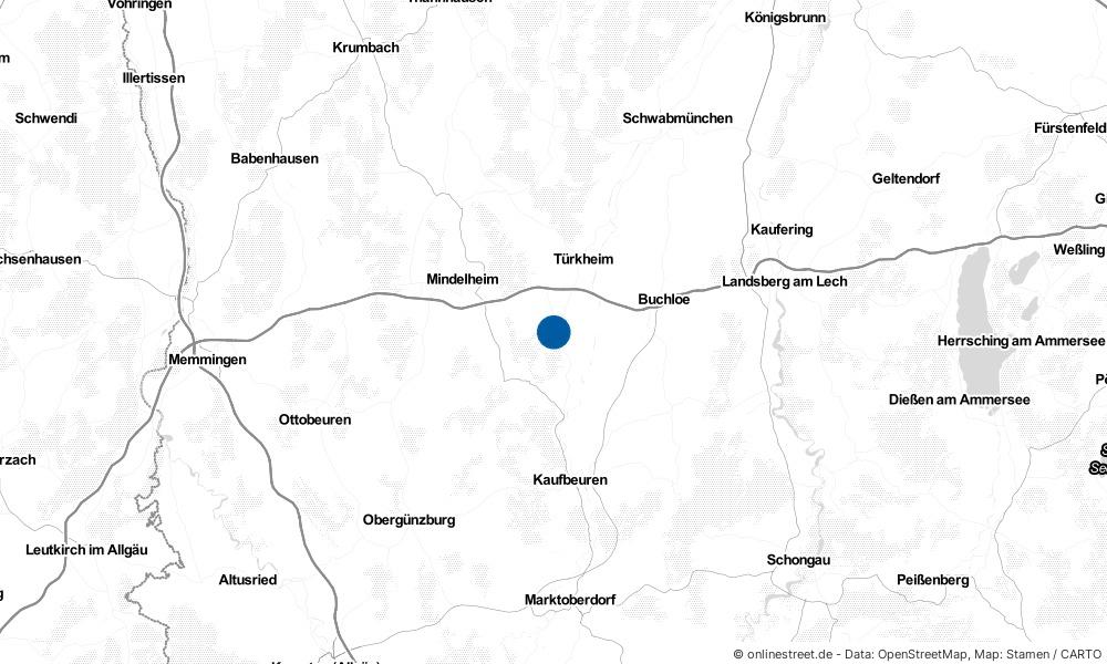 Karte: Wo liegt Bad Wörishofen?