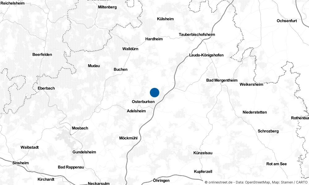 Karte: Wo liegt Rosenberg?
