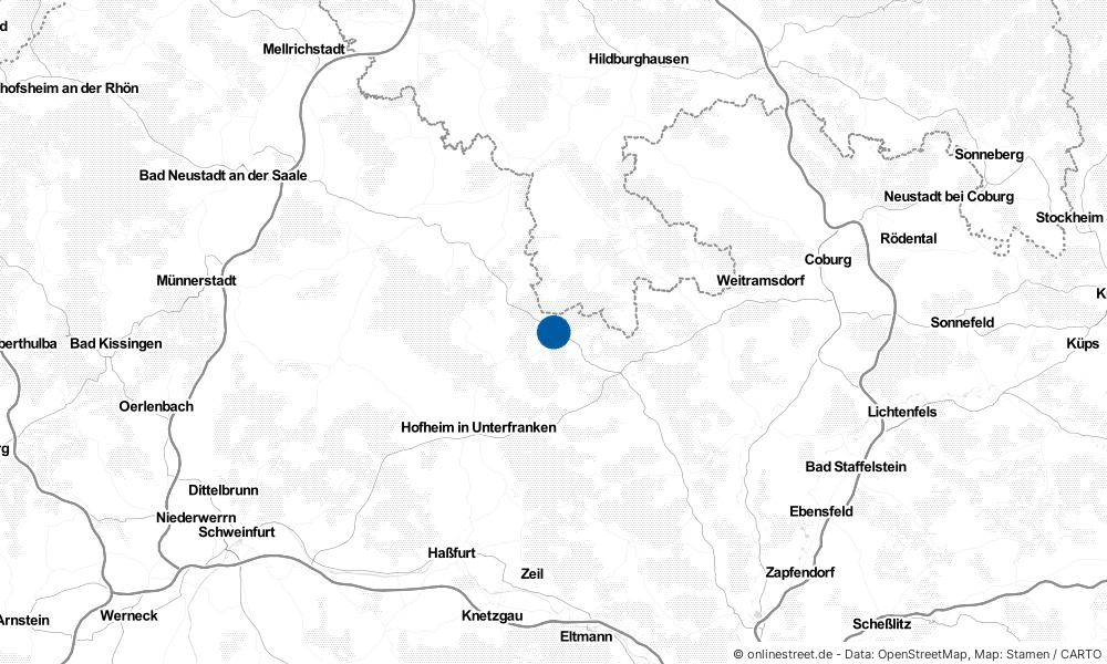 Karte: Wo liegt Ermershausen?