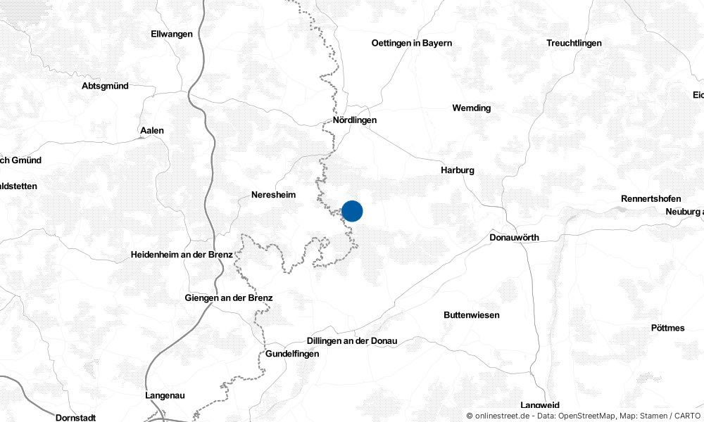 Karte: Wo liegt Amerdingen?