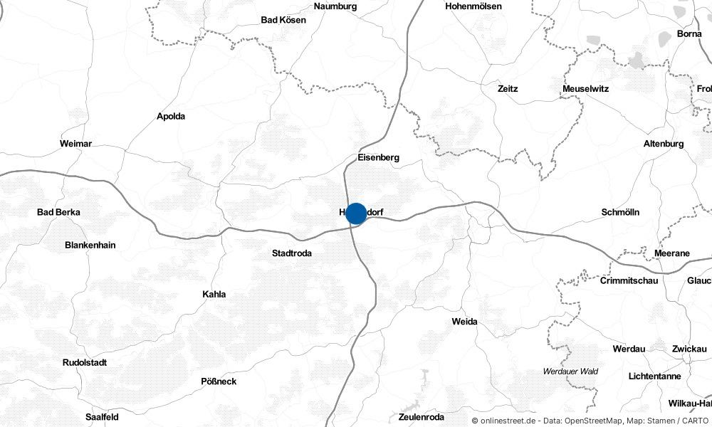 Karte: Wo liegt Hermsdorf?