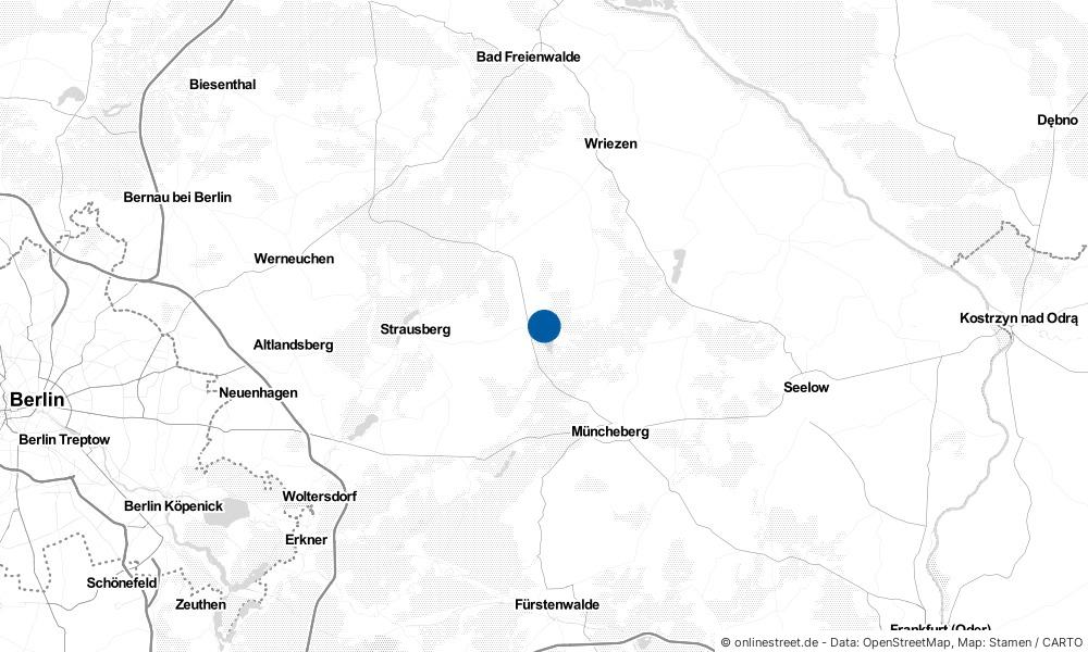 Karte: Wo liegt Bollersdorf?