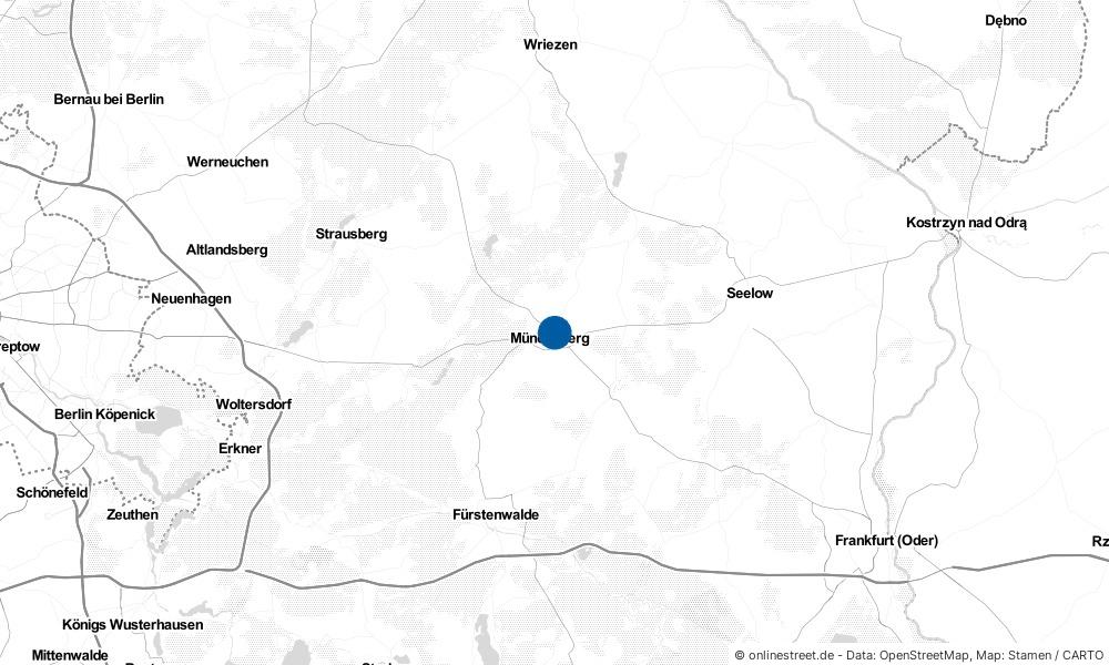 Karte: Wo liegt Müncheberg?