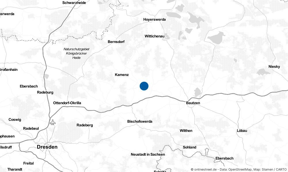 Karte: Wo liegt Panschwitz-Kuckau?