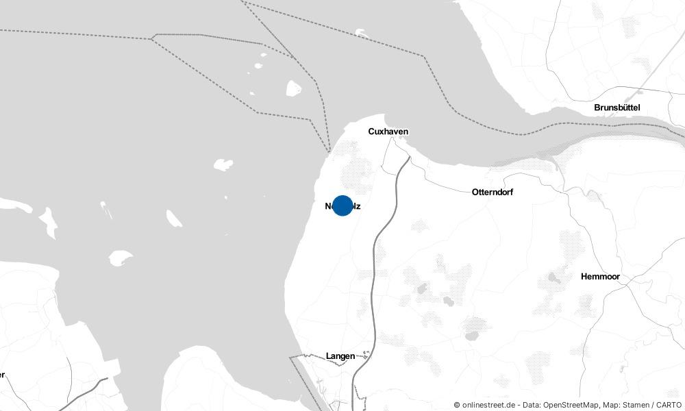 Karte: Wo liegt Wurster Nordseeküste?