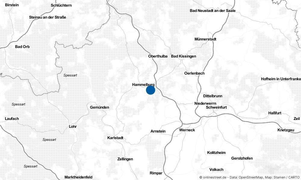 Karte: Wo liegt Fuchsstadt?