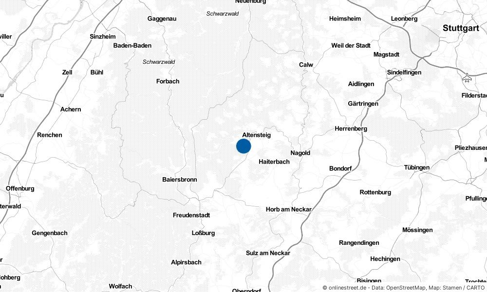 Karte: Wo liegt Wörnersberg?