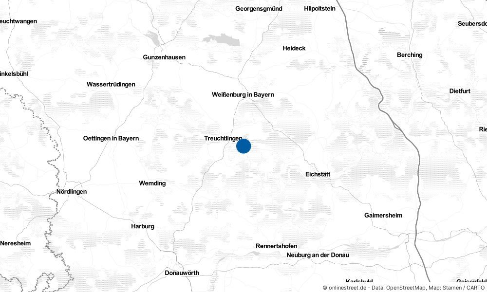 Karte: Wo liegt Pappenheim?