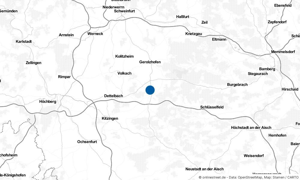 Karte: Wo liegt Prichsenstadt?