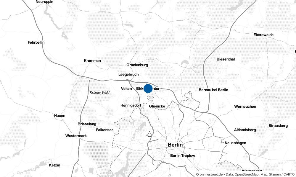 Karte: Wo liegt Birkenwerder?