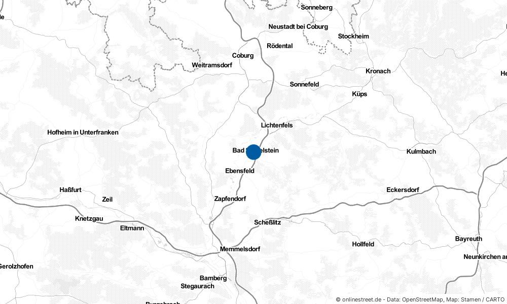Karte: Wo liegt Bad Staffelstein?