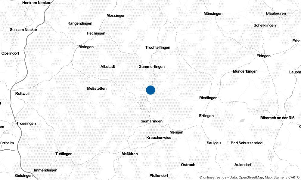 Karte: Wo liegt Veringenstadt?