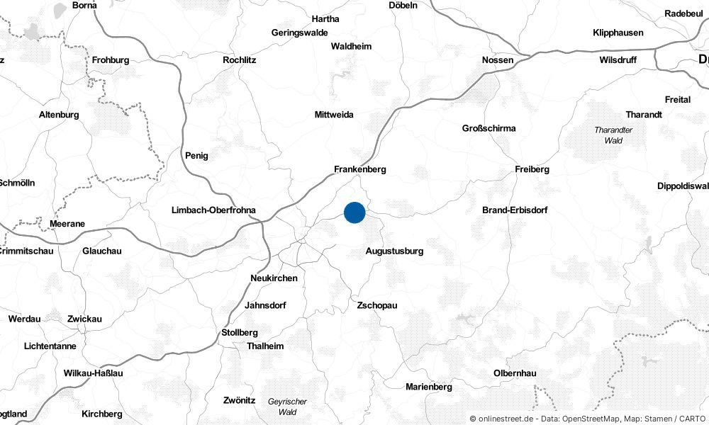 Karte: Wo liegt Niederwiesa?