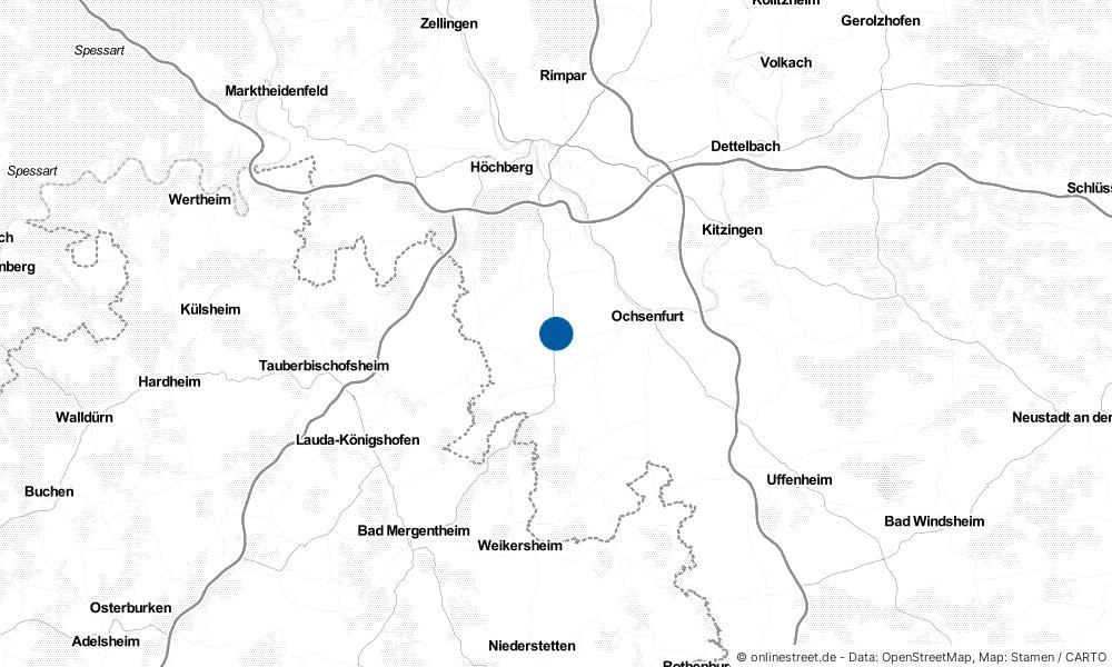 Karte: Wo liegt Giebelstadt?