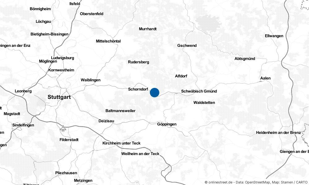 Karte: Wo liegt Plüderhausen?