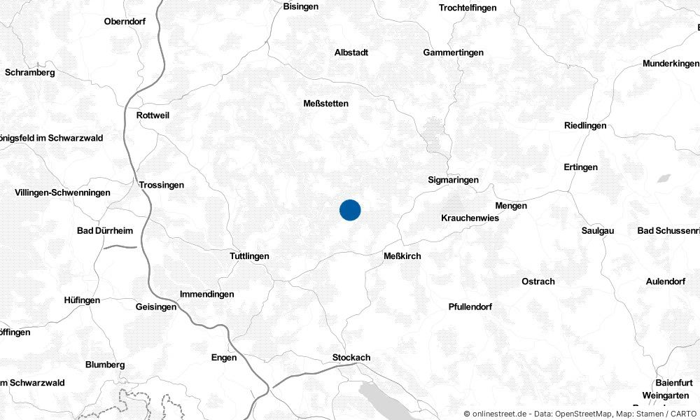 Karte: Wo liegt Leibertingen?