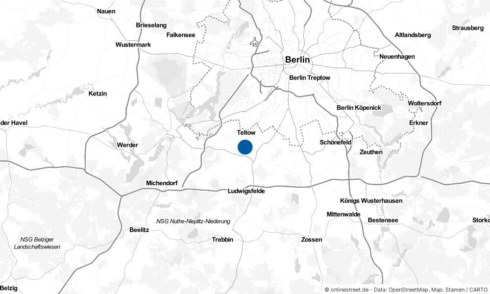 Karte: Wo liegt Ruhlsdorf?
